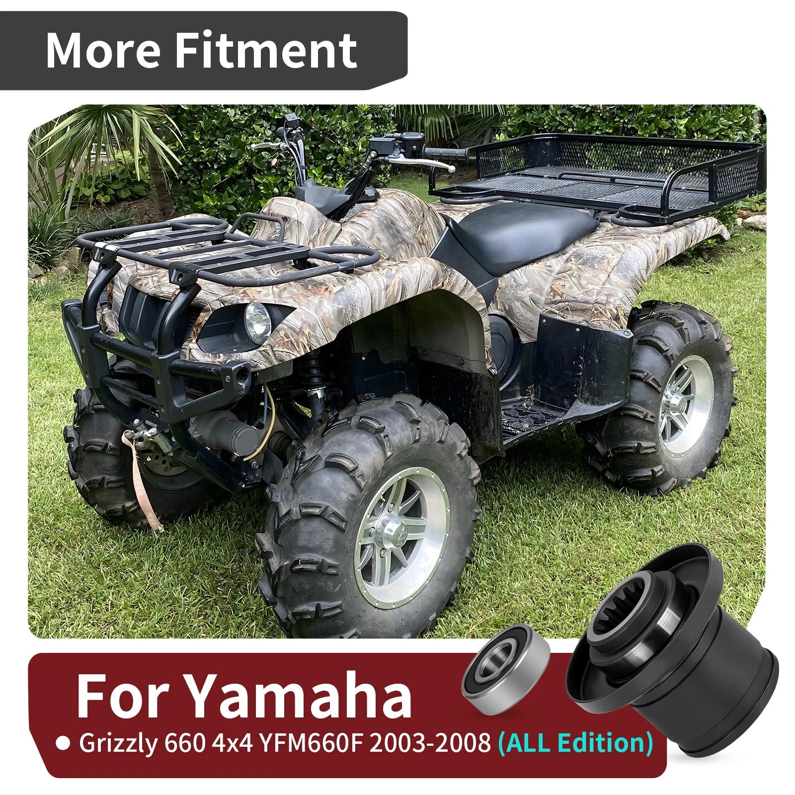Front Differential Drive Shaft Coupler for Yamaha Grizzly 660 (2003–2008)