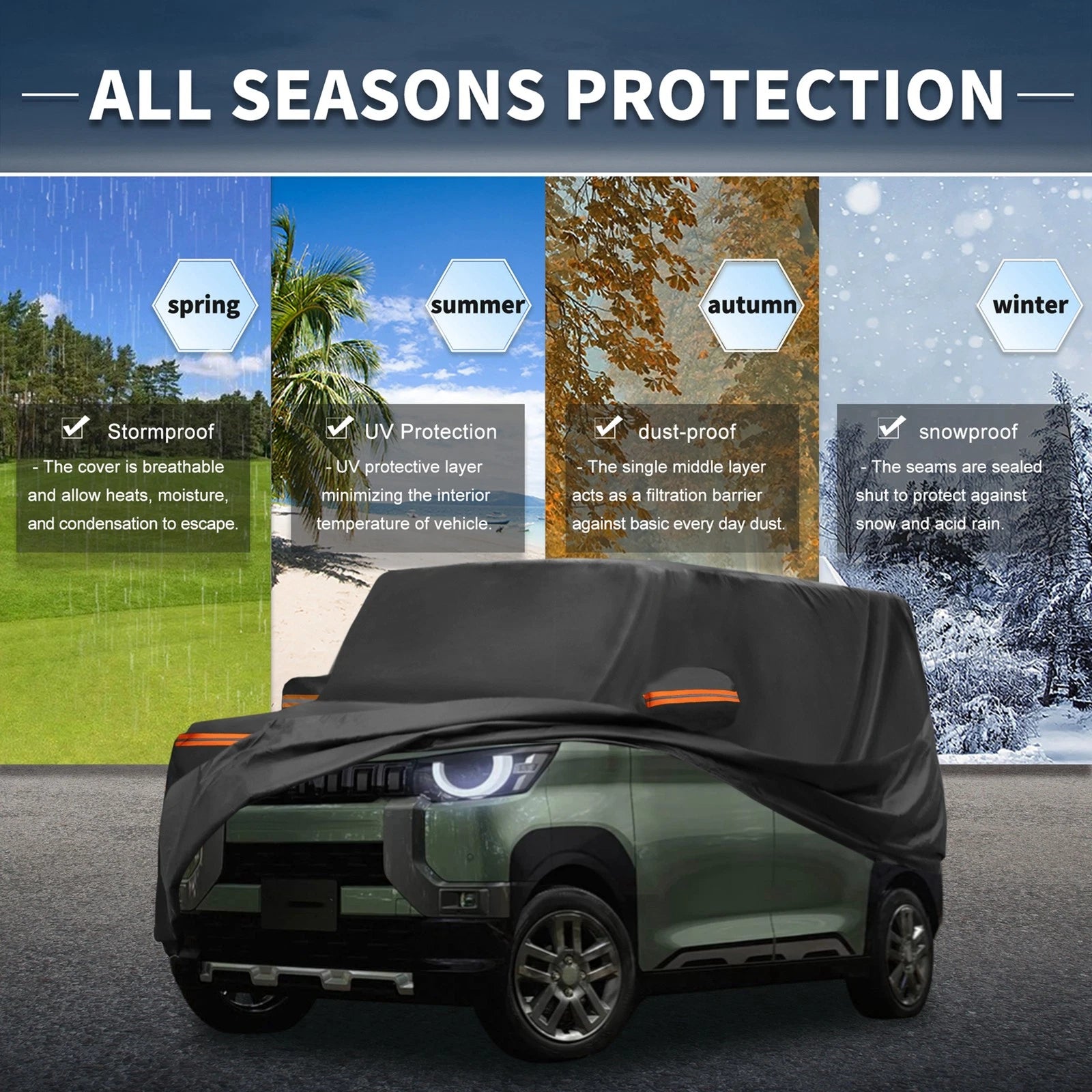 Waterproof All Weather Car Cover for Mitsubishi Delica Mini (2023)