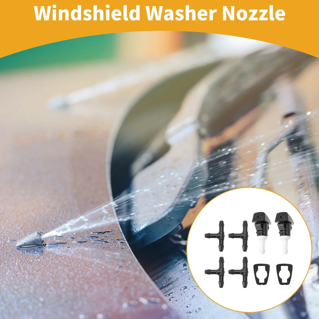 Windshield Washer Nozzle Kit 2 x Gaskets for Dodge Ram (2009-2010)