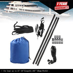 Waterproof Heavy Duty Pontoon Boat Cover for 21-24 Ft