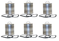 Set of 6 Engine Oil Filters for Chevy Bel Air, Ford Deluxe, GMC Suburban (L6)
