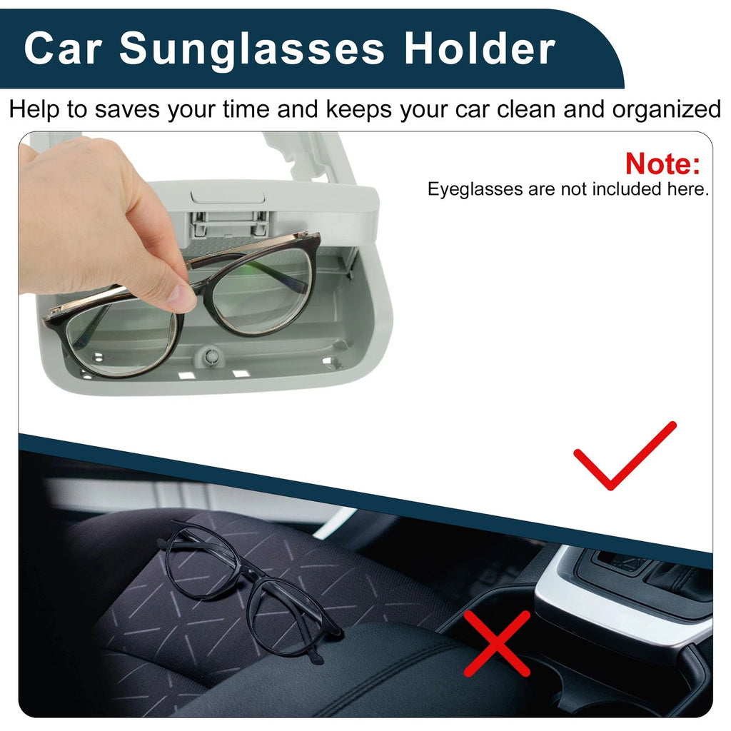Car Sunglasses Case for Volkswagen Jetta/Vento MK6 (2011–2014) Grey 1 Pc