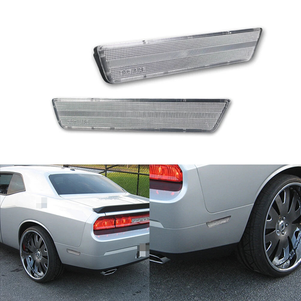 2X Side Marker Reflector Lamp Housing for Dodge Challenger (2008–2014)
