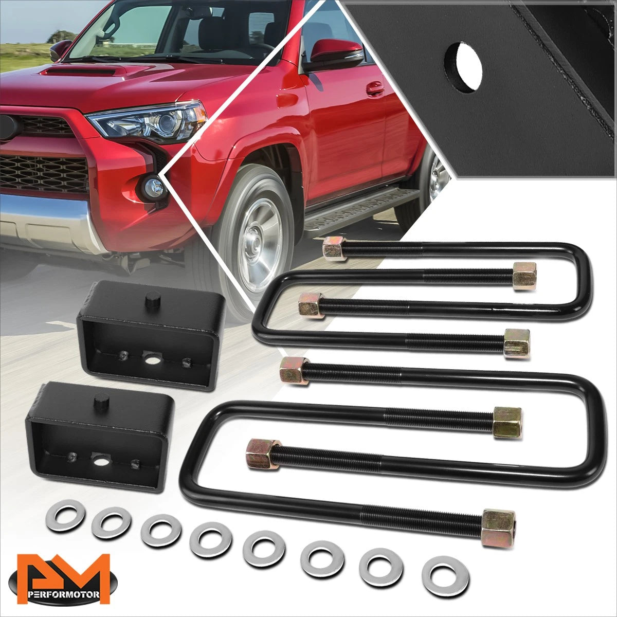 Set of 2 Rear Lift Blocks for Toyota Tacoma 2WD 4WD (1995–2022) 6-Lug 3"
