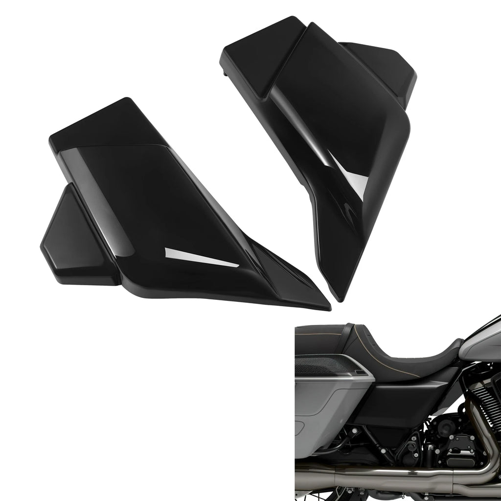 Black Battery Side Covers Panels for Harley CVO Street Road Glide (2023–2024)