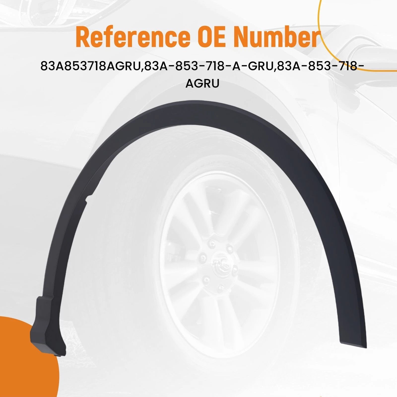 Fender Flare Molding for Audi Q3 (2019–2024) 83A853718AGRU Front Right
