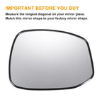 Right White Mirror Glass for Honda (Non-heated)