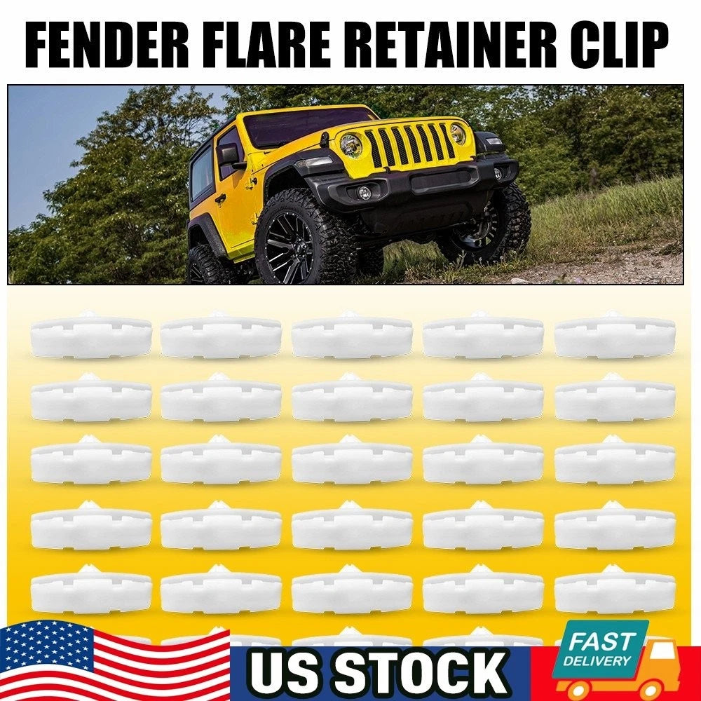 30PCS Fender Flare Retainer Clip for Jeep Wrangler (2018–2020) 68395634AA H
