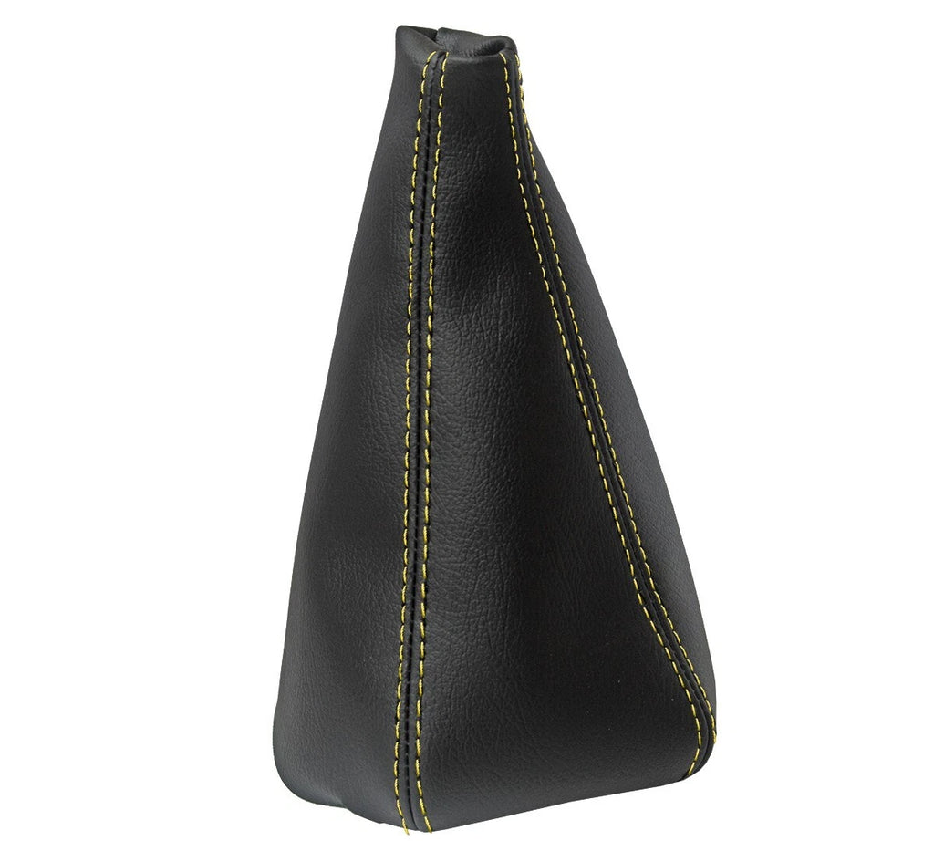 Leather Manual Shift Boot for Honda Accord (1994–2002) Black Yellow Stitch