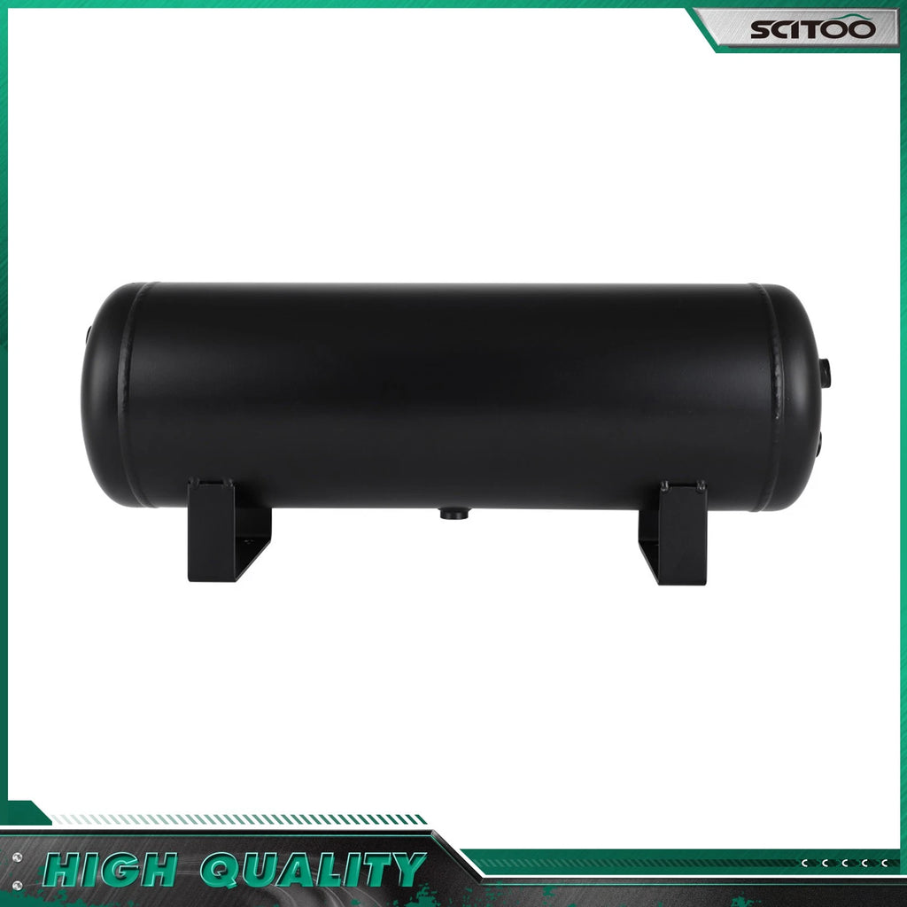 2.5 Gallon Air Tank for Train Horns, Air Ride Suspension, 6 Ports