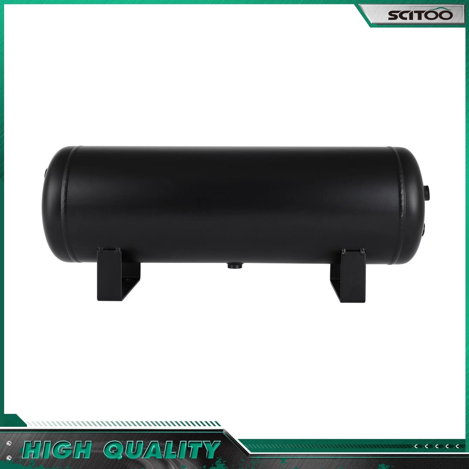 2.5 Gallon Air Tank for Train Horns, Air Ride Suspension, 6 Ports