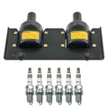 Ignition Coil & NGK 6 Iridium IX Spark Plug Kit for Audi A4 A6 Passat