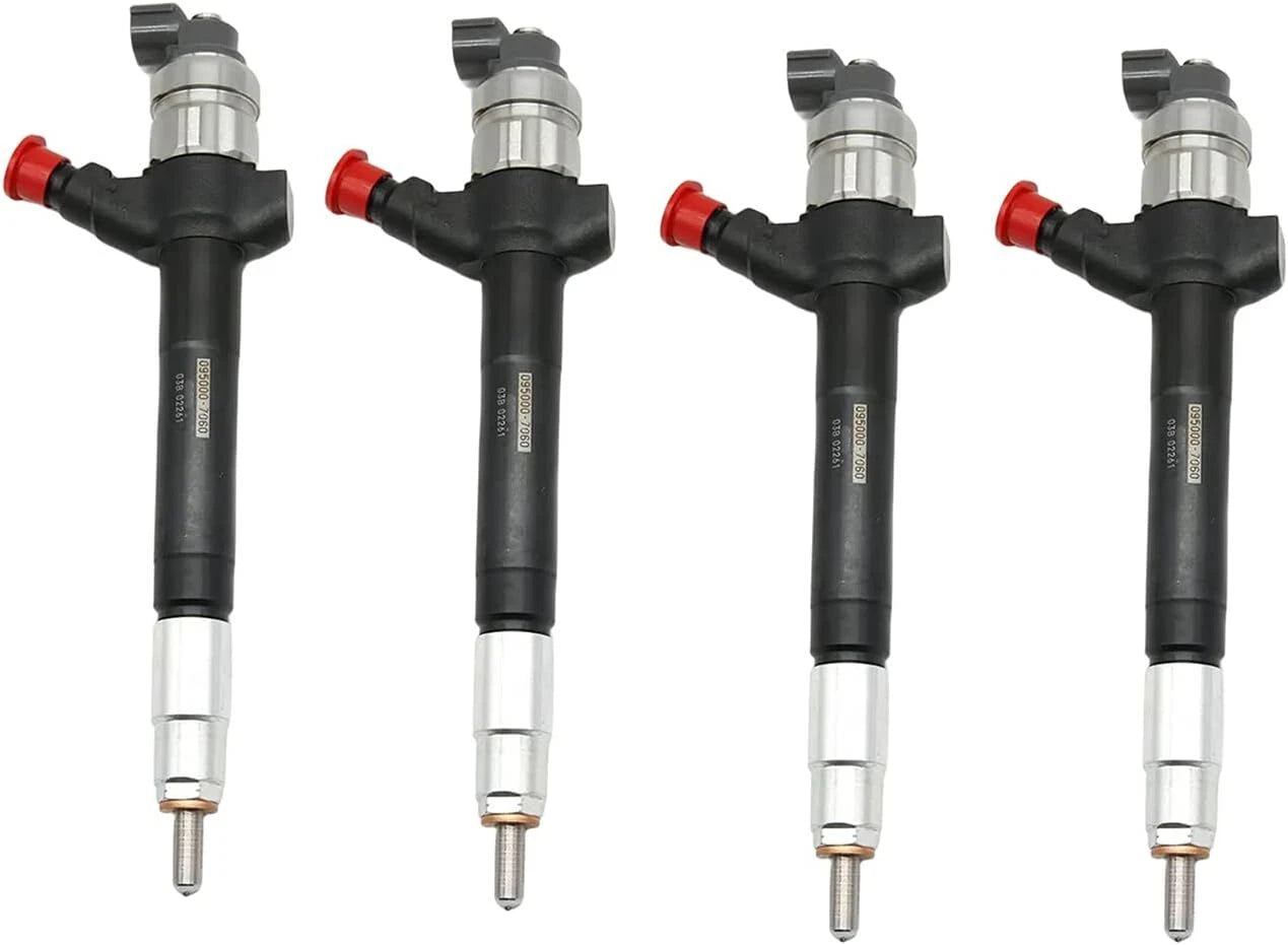 Set of 4 Fuel Injectors 095000-7060, 6C1Q-9K546-BC for Ford Transit (2012–2014)