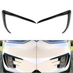 Carbon Fiber Front Fog Light Eyebrow Cover Trim for Tesla Model X (15-20)
