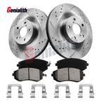 Front Drilled Brake Rotors Pads Kit for Subaru Outback Forester Legacy Impreza