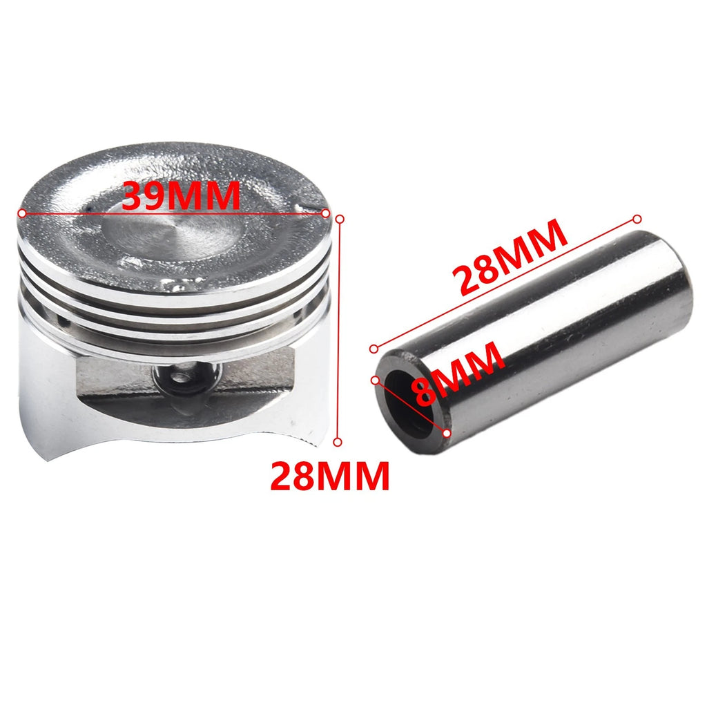 Piston Ring Set with Pin for Honda GX35 GX35NT HHT35S UMK35 (39mm)