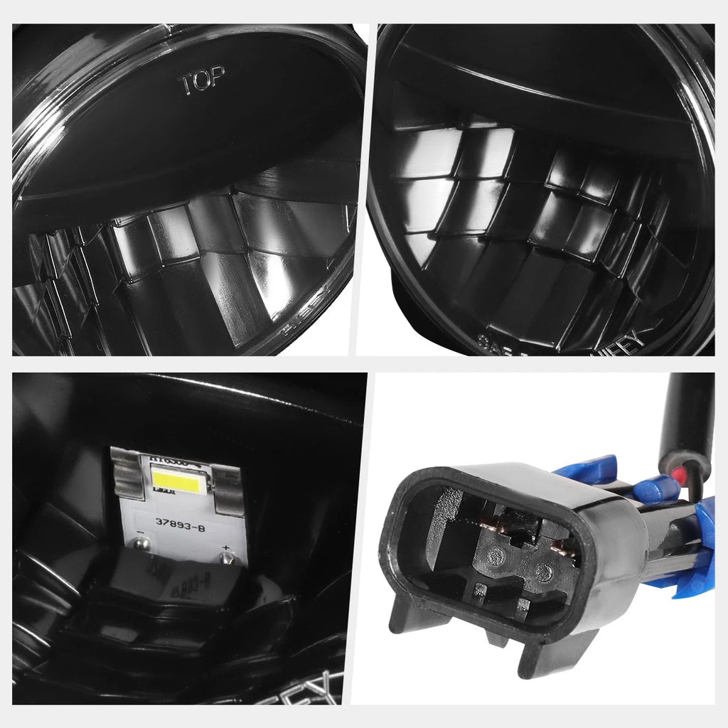 LED Black Housing Fog Lights for Volvo VNR 300 400 640 (2018–2020)