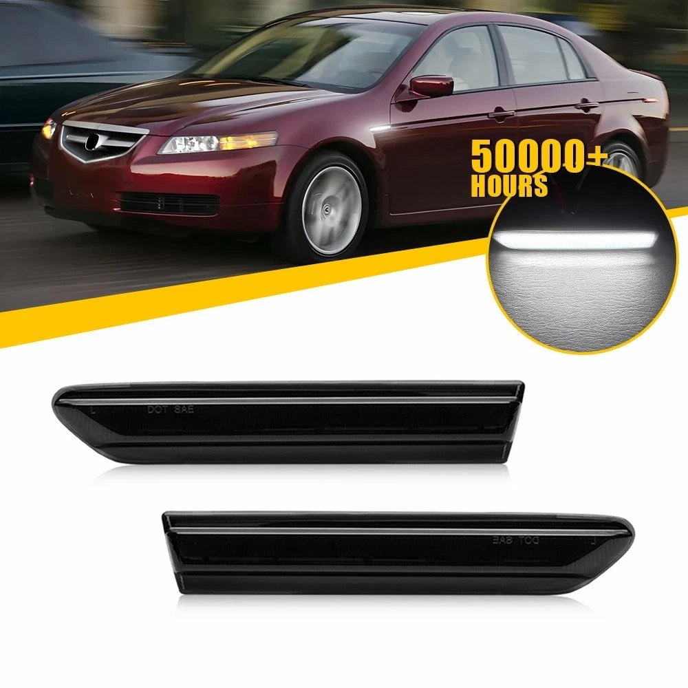 2X White LED Side Marker Lights for Acura TL (2004–2008)