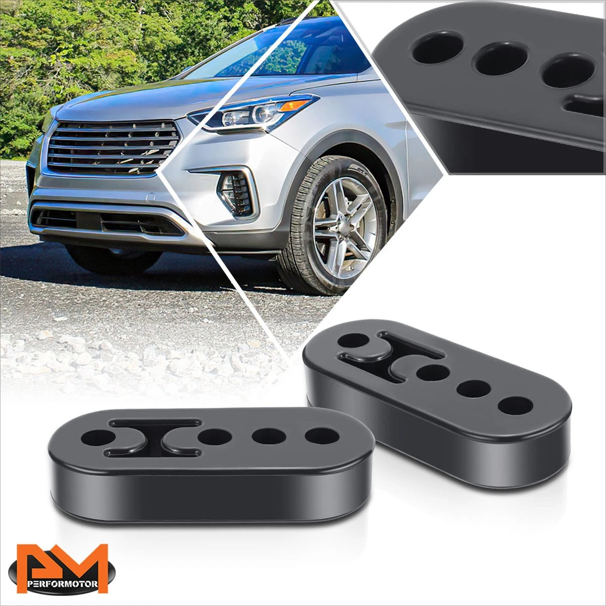 2X Muffler Exhaust Pipe Mount Bracket Hanger for Universal Applications