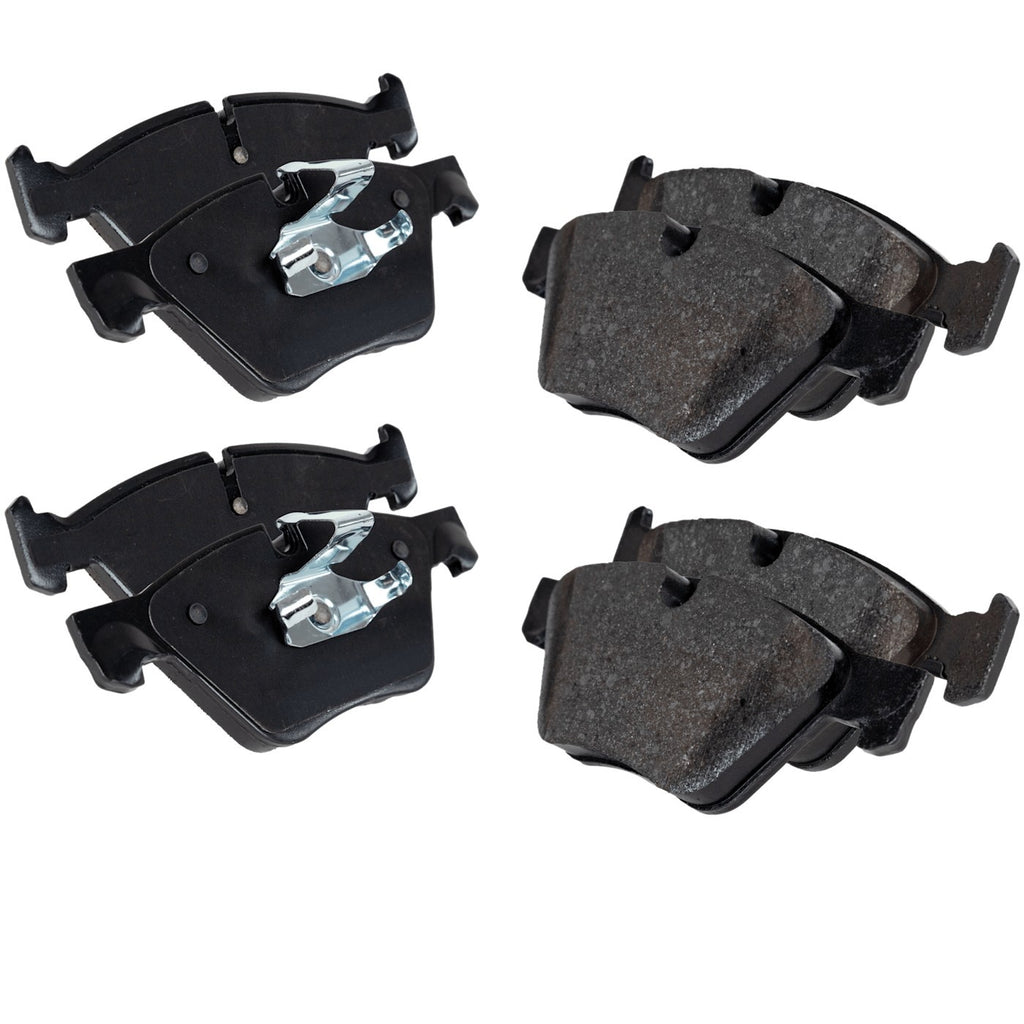 Set of 4 NAO Brake Pads for BMW 528i (2011–2016)