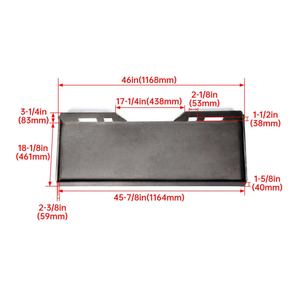 Set of 4 Steel Quick Tach Mount Plates for Skid Steer Loader