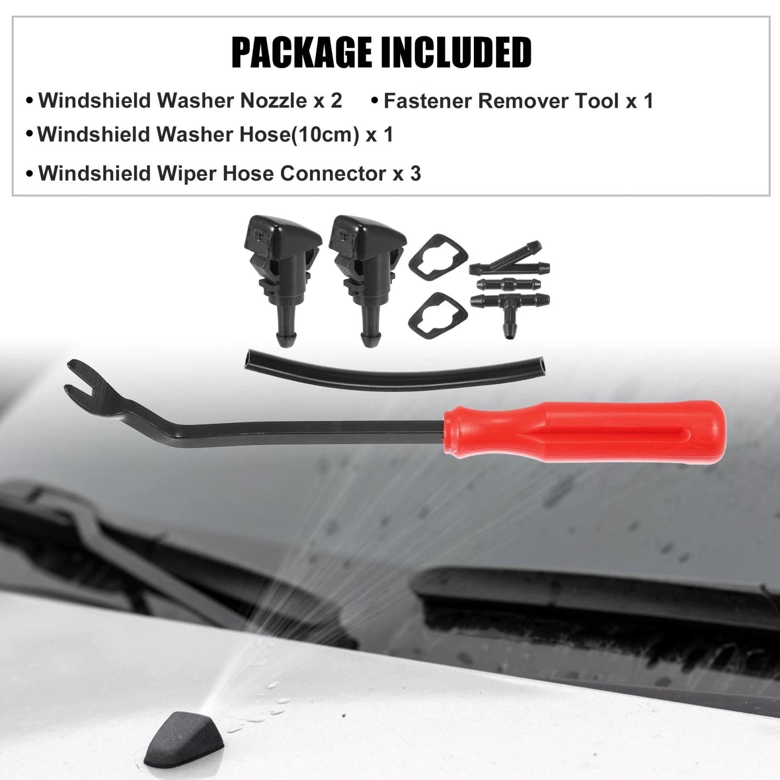 9pcs Wiper Washer Nozzle Spray Jet Kit 86636FG051 for Subaru Impreza (2008–2014)