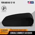 Carbon Fiber Console Lid Armrest Cover for Audi A6 (2012–2018)