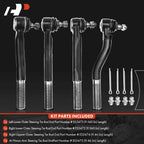 Set of 4 Outer Tie Rod Ends for Jeep Grand Cherokee (1999–2004)