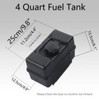 4 Quart Plastic Fuel Tank w/ Cap & Shut-Off Valve for Briggs & Stratton (N/A)