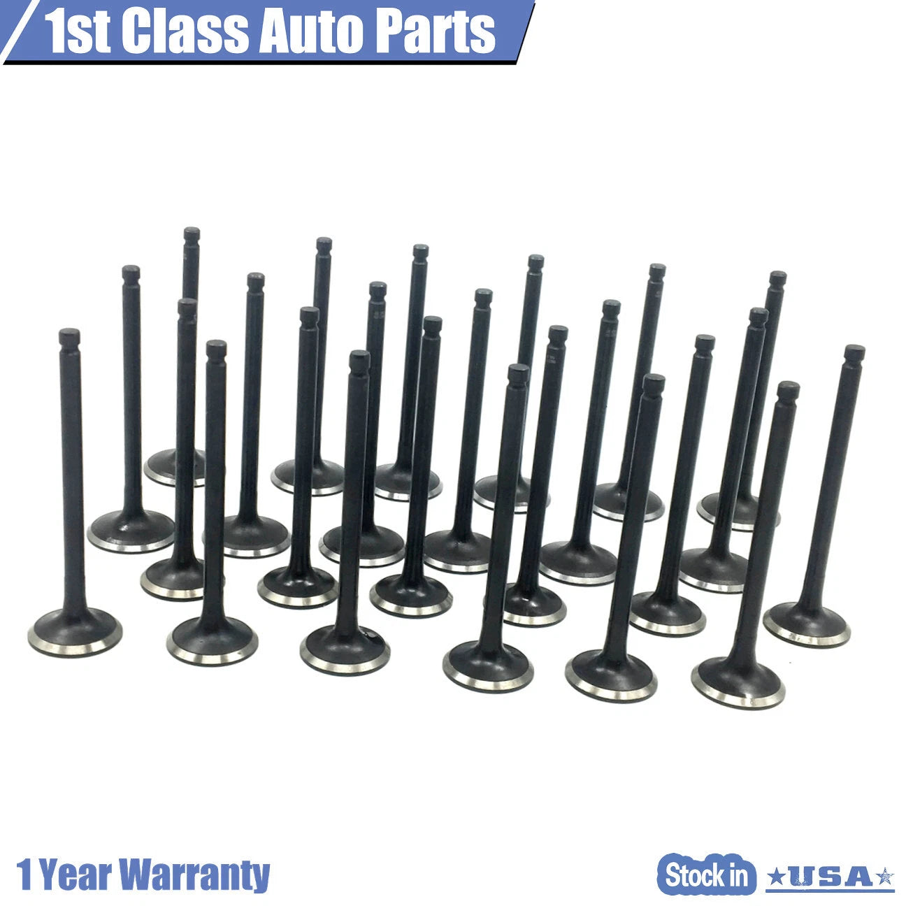 24PCS Intake Exhaust Valve Kit for Hyundai Santa Fe, Kia Amanti, Sorento (2001–2009)