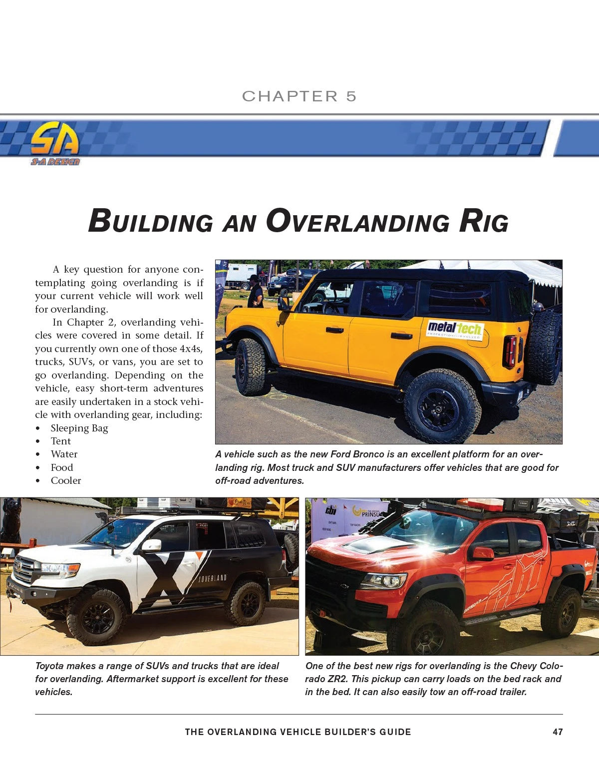 Overlanding Vehicle Builder’s Guide for Universal 