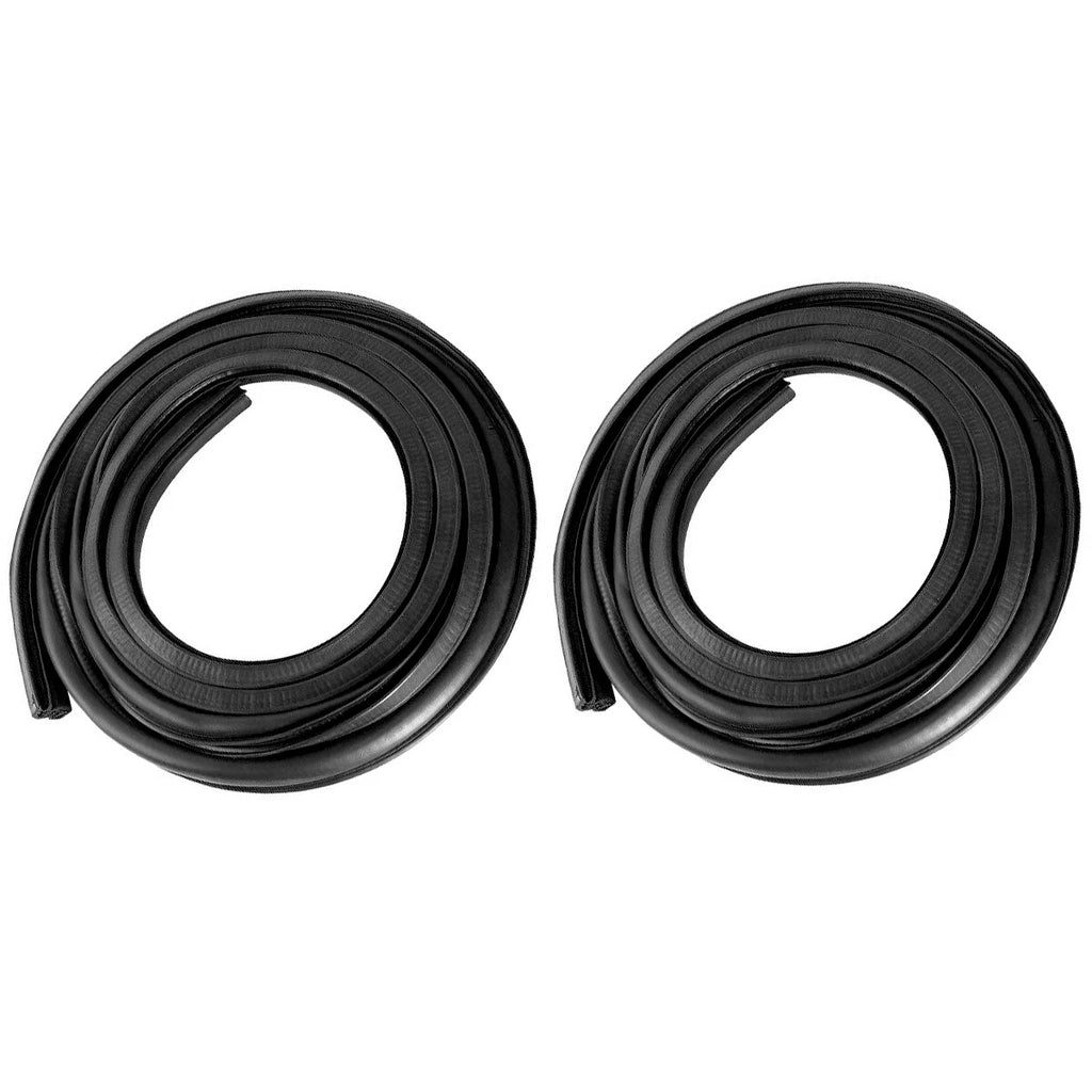Set of 2 Rubber Door Seals Weatherstrip for Ford F100 F150 F250 F350 (1973–1979)