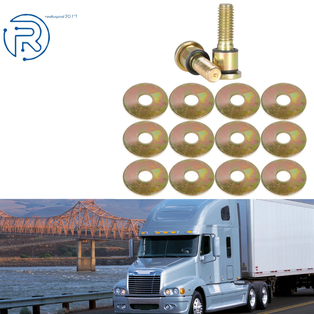 Set of 2 Steel Door Striker Kits for Freightliner 