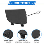 Tow Hook Eye Hole Cover Cap for Mercedes-Benz GLA 250 (2015–2020) Black