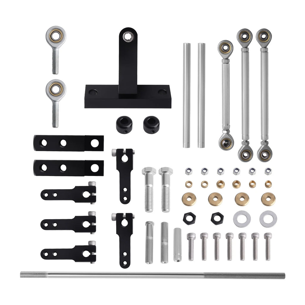 Dual Side Mount Carb Linkage Assembly for Blower & Tunnel Ram (YYYY–YYYY)