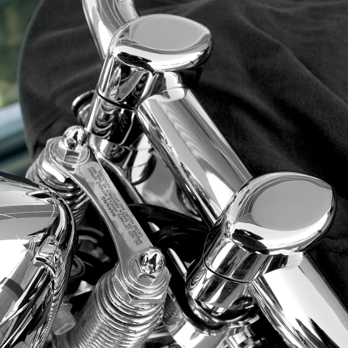 Springer Handlebar Riser Kit for Harley Big Buffalo (1.5", Chrome)
