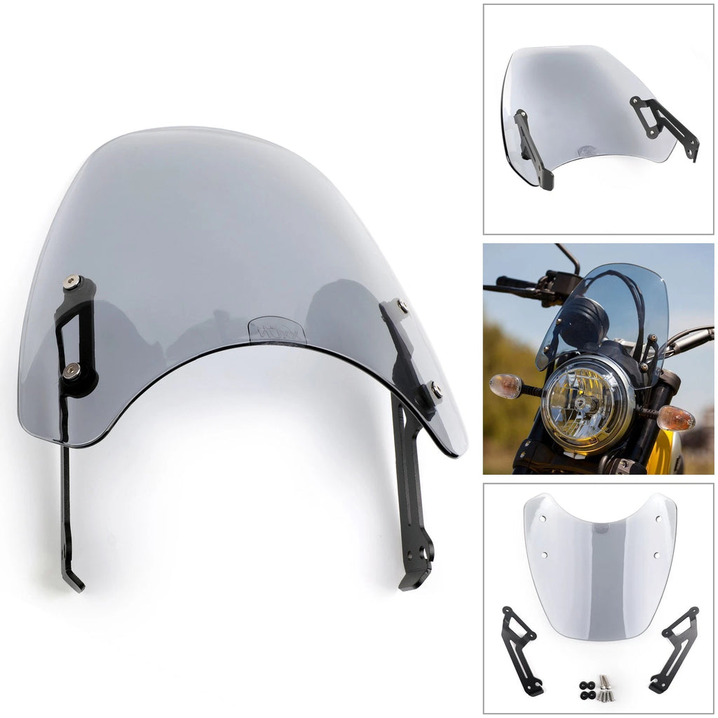 Windshield Wind Deflector for Ducati Scrambler (2015–2018) Gray