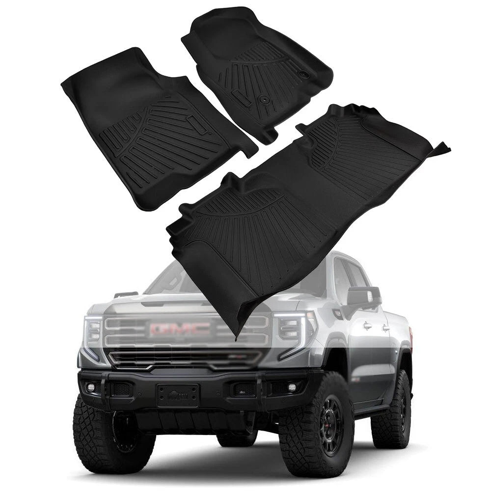 Set of 2 Floor Mats for Chevy Silverado GMC Sierra 2500HD/3500HD (2020–2025)