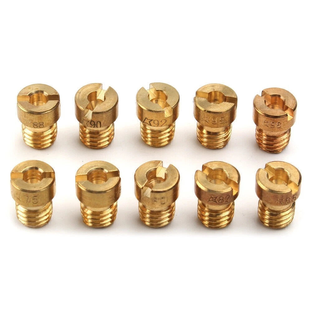 10PCS Main Jets Nozzle Kit 5MM for Dellorto Carburetor (75–98)