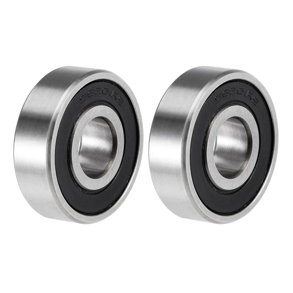 Set of 2 S6201-2RS Deep Groove Ball Bearings 12x32x10mm Double Sealed