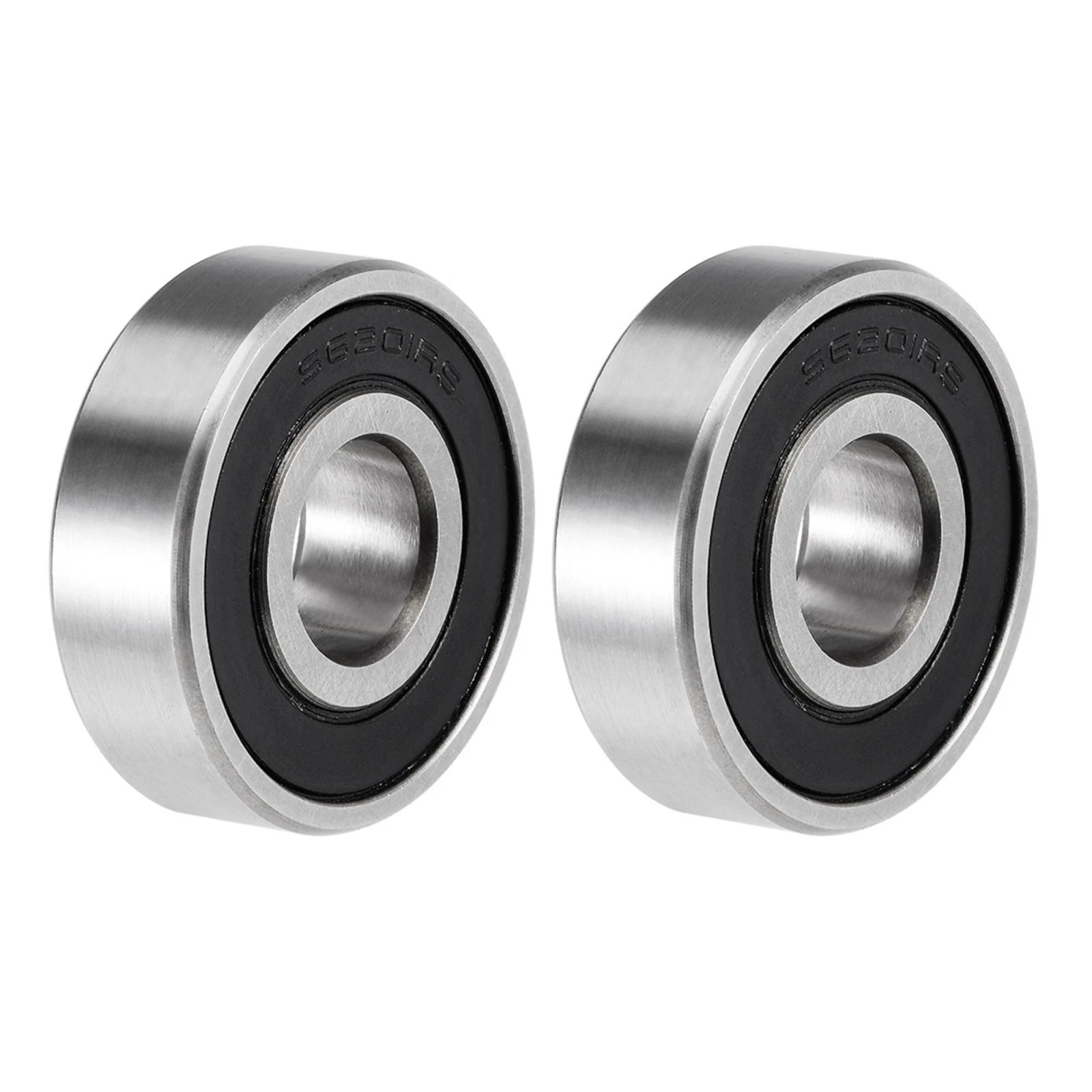 Set of 2 S6201-2RS Deep Groove Ball Bearings 12x32x10mm Double Sealed