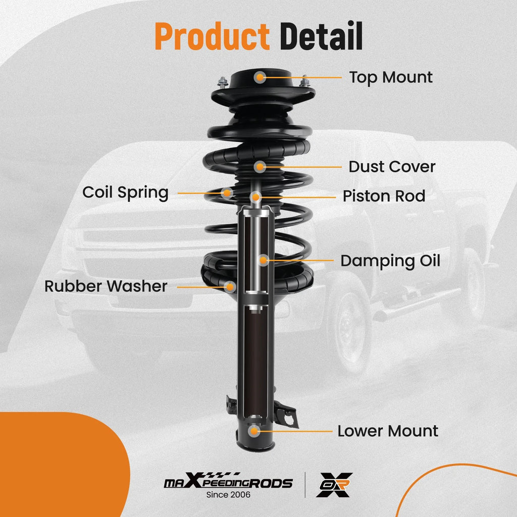 Rear Pair Struts with Coil Spring for Toyota Camry (1992–1996)