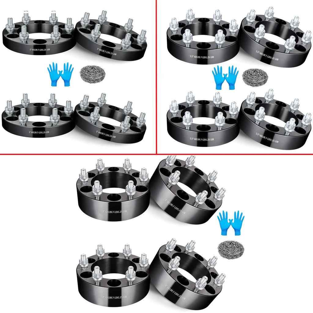 4Pcs 1"/1.5"/2" Wheel Spacers for Nissan Titan Infiniti QX56/QX4 (2004–2015)