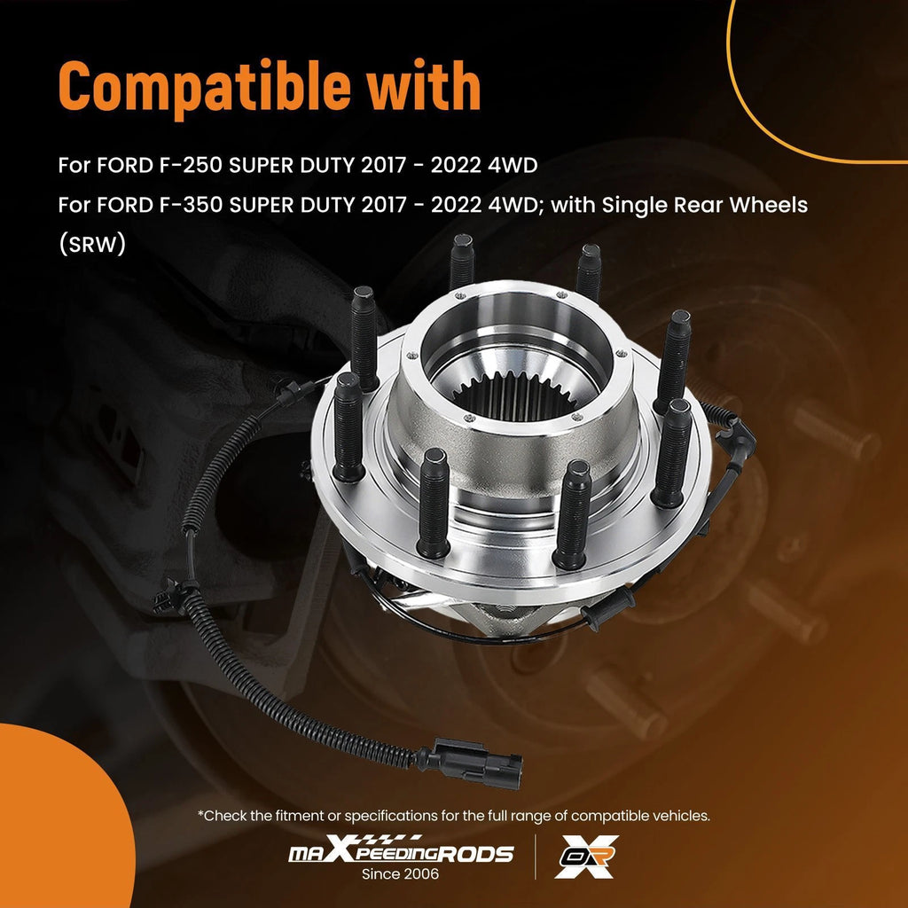 Front Wheel Hub & Bearing for Ford F-250 Super Duty (2017–2022) 515183 8 Lugs