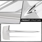 Set of 2 Front Bumper Trim Molding for BMW X5 (2014–2018)