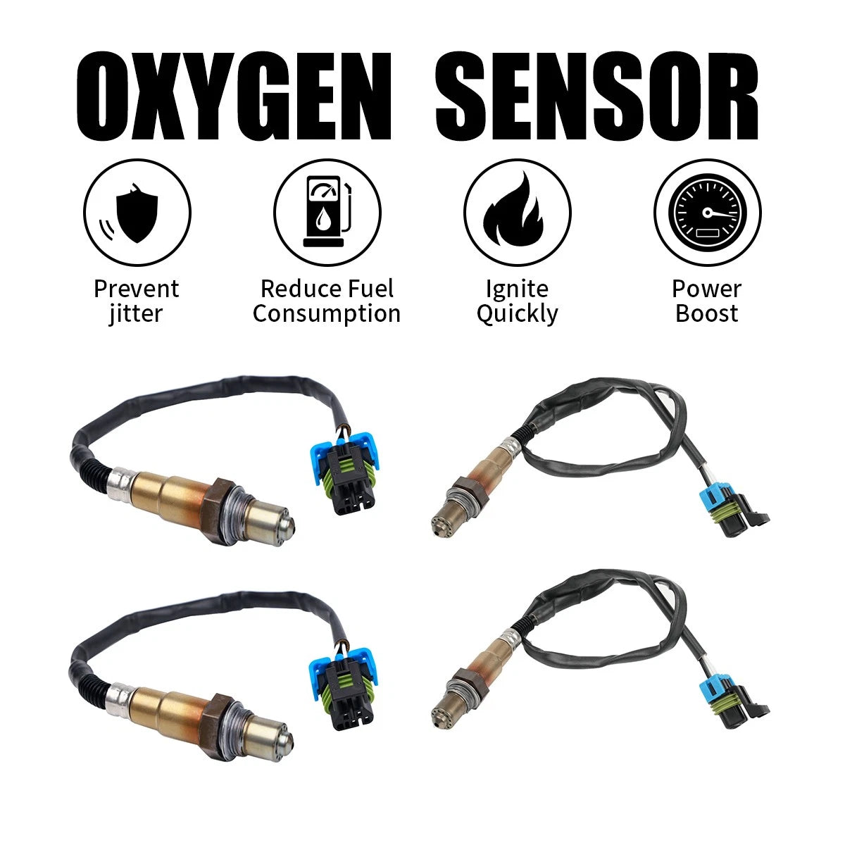 4X Oxygen O2 Sensors for Chevy Equinox (2013–2017) Impala Limited (2014–2016)