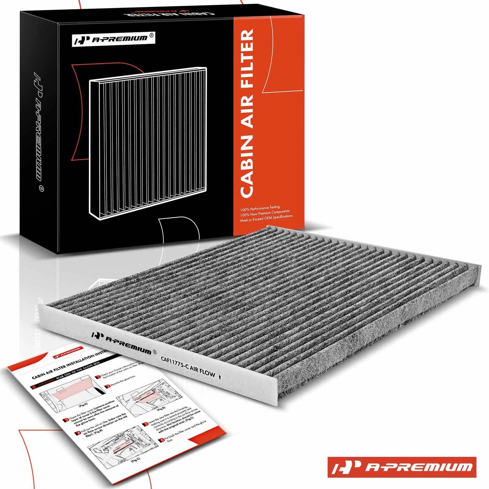 Activated Carbon Cabin Air Filter for Ford Edge Lincoln Continental (2015–2023)