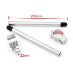 Clip-On Handlebars for Honda CBR250R CBR600F (Universal, 37mm, Silver)