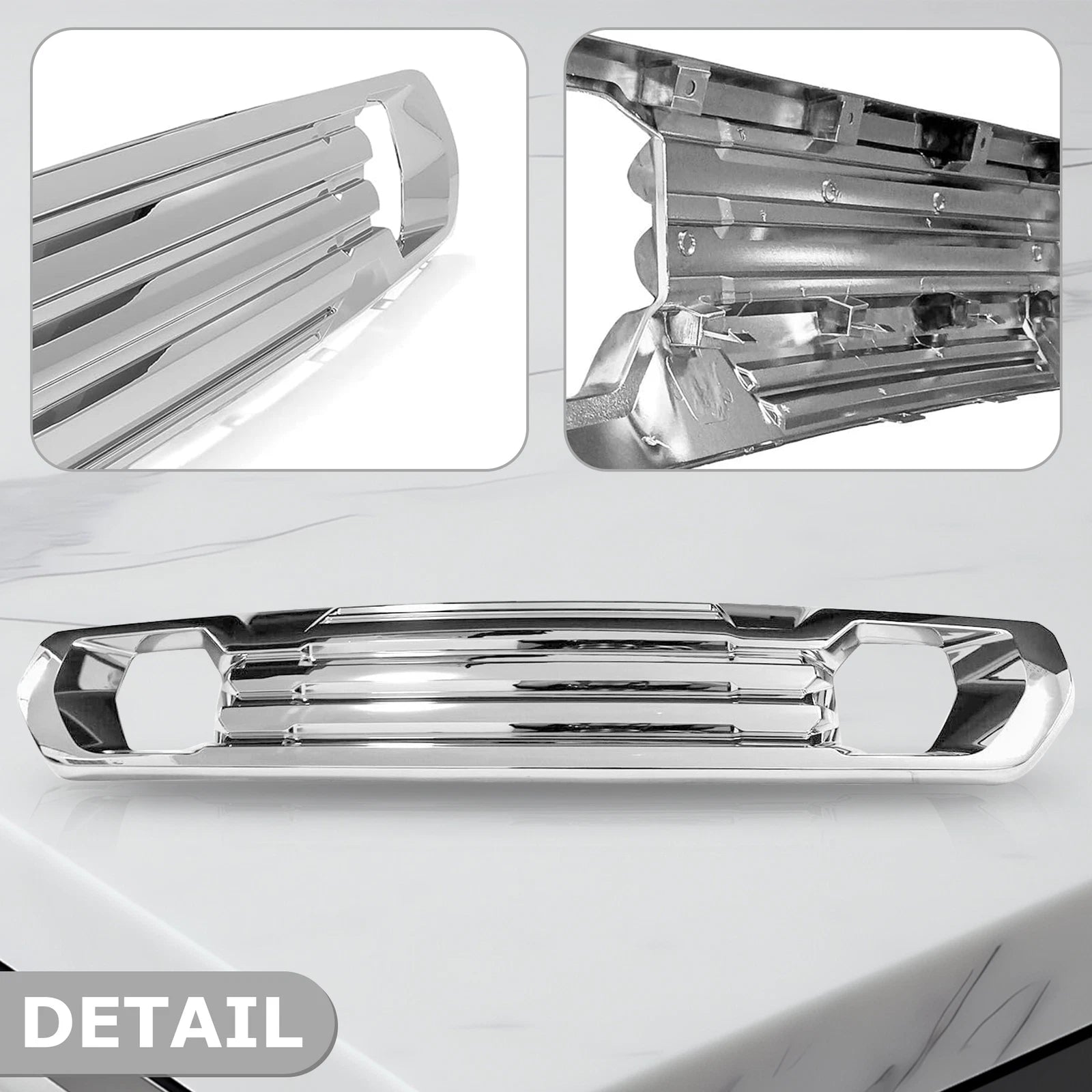 Chrome Front Lower Grille Plate for GMC Sierra 1500 AT4 Denali (2019–2022)