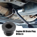 4 Pcs M18x1.5 Engine Oil Drain Plug Screw for BMW Mazda Black
